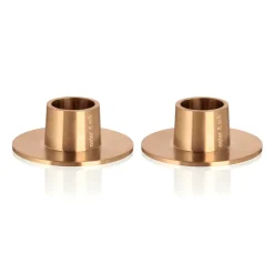 Outlet Ester & erik 2 Candelabros mate, oro rosa Color dorado