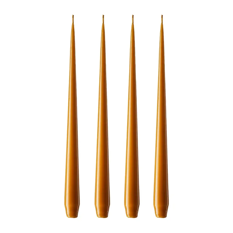 Hot Ester & erik 4 Velas lacadas, mörk saffran, 32 cm Naranja