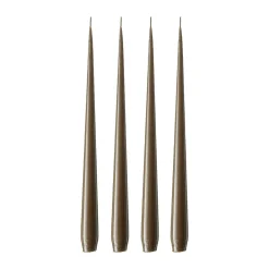 New Ester & erik 4 Velas lacadas, Caviar 77, 42 cm Gris