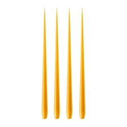 Hot Ester & erik 4 Velas lacadas, 85 Mango, 32 cm Amarillo