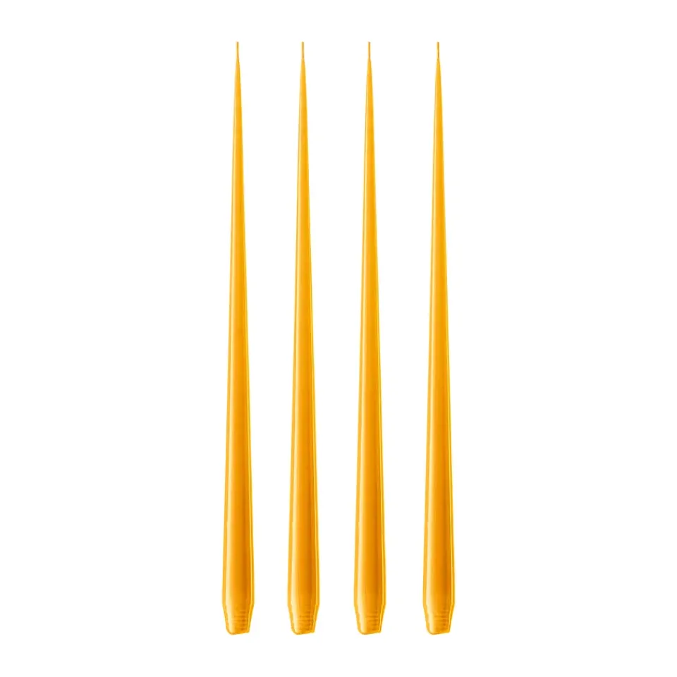 Hot Ester & erik 4 Velas lacadas, 85 Mango, 32 cm Amarillo