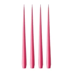 Hot Ester & erik 4 Velas lacadas, Clear pink 41, 32 cm Rosa