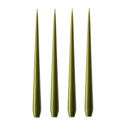 Online Ester & erik 4 Velas lacadas, olive glow, 32 cm Verde
