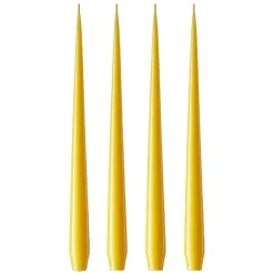Hot Ester & erik 4 Velas lacadas, dark Lemon drop 15/2-0, 42 cm Amarillo