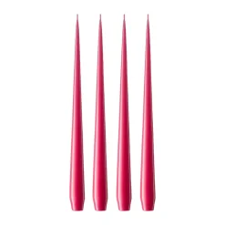 New Ester & erik 4 Velas lacadas, Deep pink 41/2, 32 cm Rosa