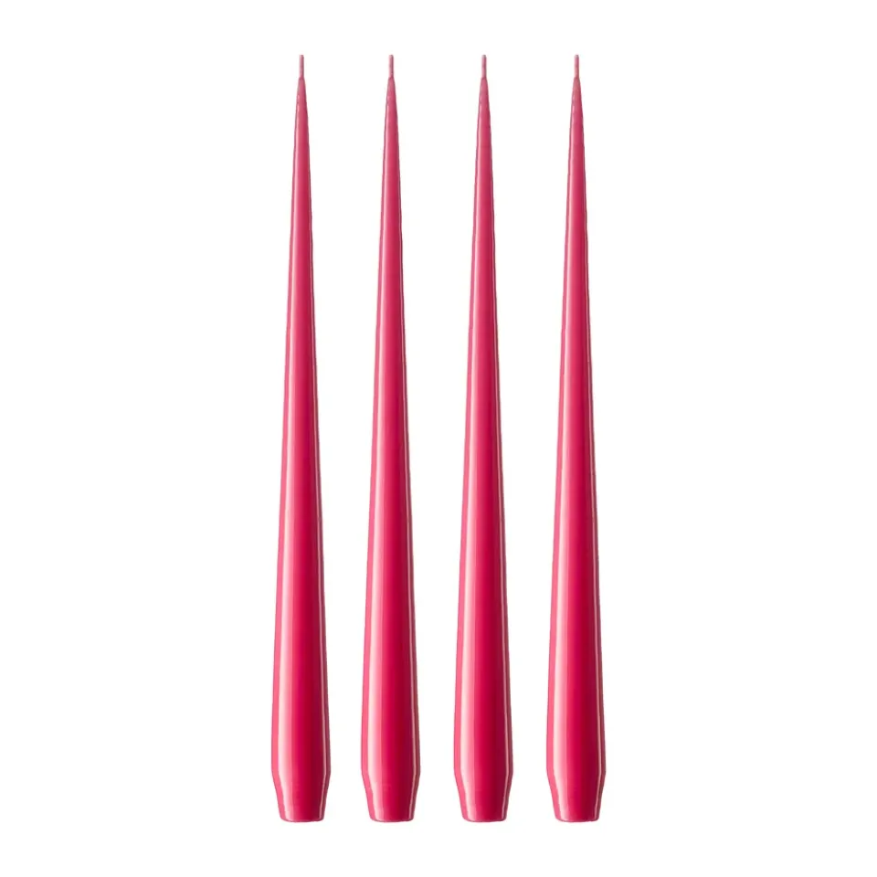New Ester & erik 4 Velas lacadas, Deep pink 41/2, 32 cm Rosa