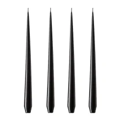 Discount Ester & erik 4 Velas lacadas, raw black, 42 cm Negro