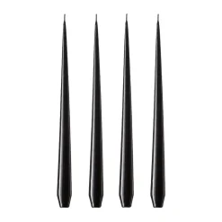 Discount Ester & erik 4 Velas lacadas, raw black, 42 cm Negro