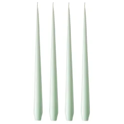 Clearance Ester & erik 4 Velas lacadas, Water mint 03-0, 32 cm Verde