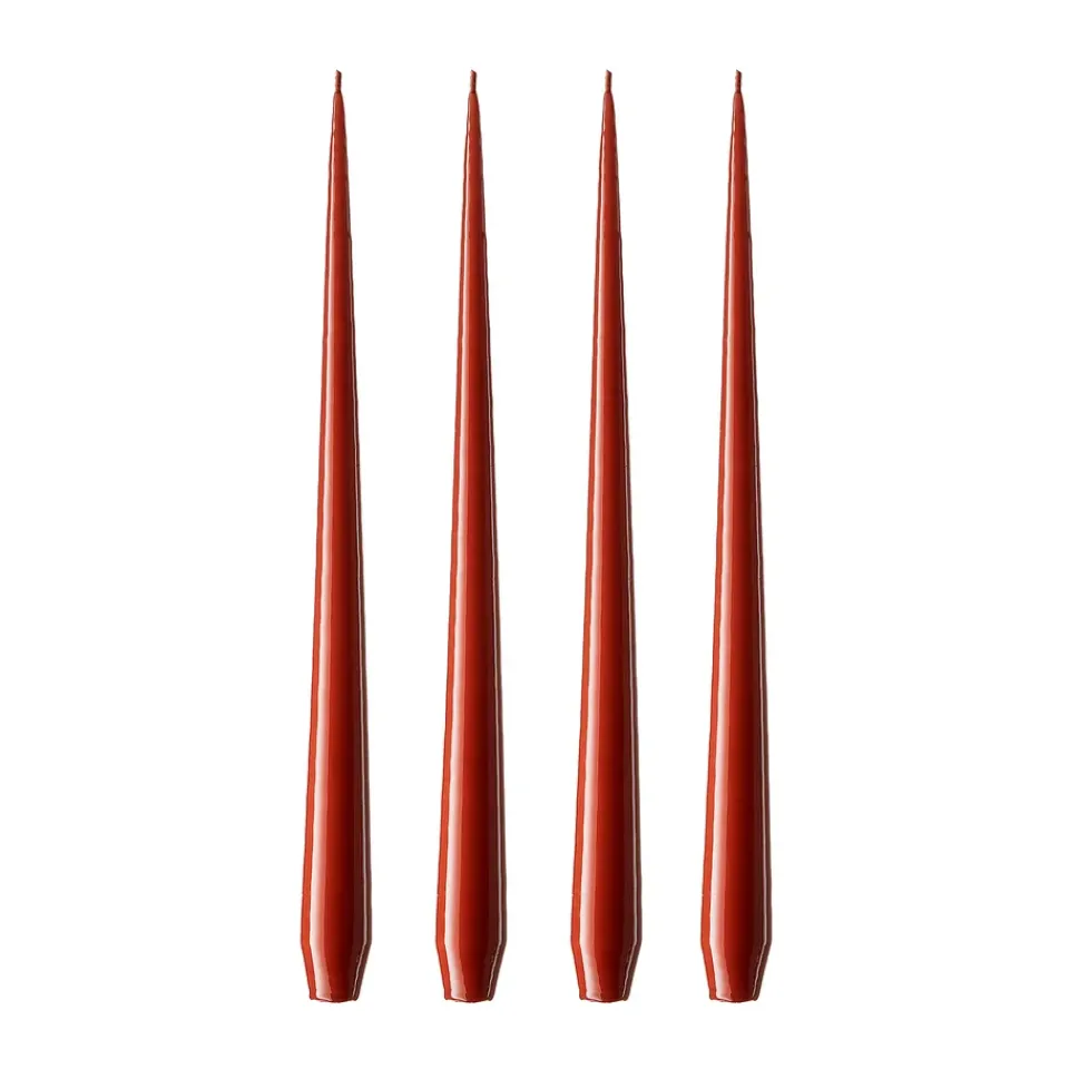 Outlet Ester & erik 4 Velas lacadas, aged rust, 32 cm Rojo