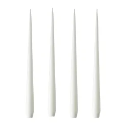 Sale Ester & erik 4 Velas lacadas, pure white, 32 cm Blanco