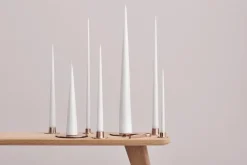 Sale Ester & erik 4 Velas lacadas, pure white, 32 cm Blanco