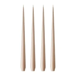 Outlet Ester & erik 4 Velas lacadas, ice latte, 42 cm Beige
