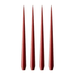 New Ester & erik 4 Velas mate, aged rust, 42 cm Rojo