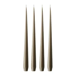 Ester & erik 4 Velas mate, Caviar 77, 42 cm Gris