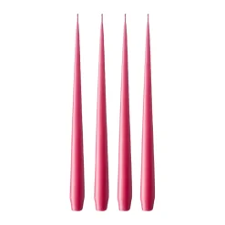 Ester & erik 4 Velas mate, Deep pink 41/2, 42 cm Rosa