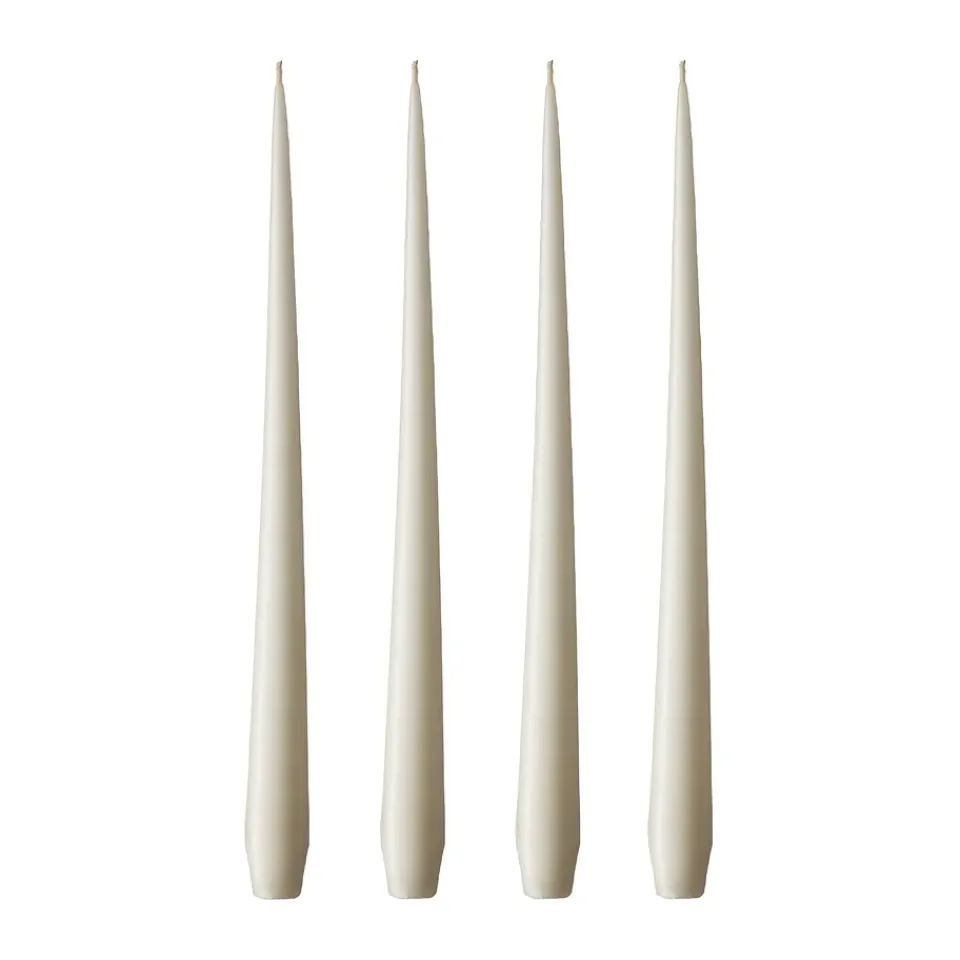 New Ester & erik 4 Velas mate, ivory, 42 cm Blanco
