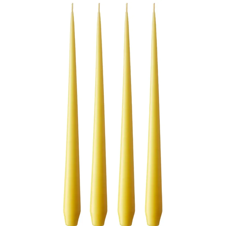 Sale Ester & erik 4 Velas mate, Lemon drop 15, 42 cm Amarillo