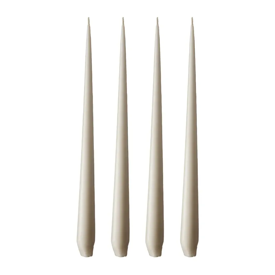 Outlet Ester & erik 4 Velas mate, linen grey, 42 cm Gris