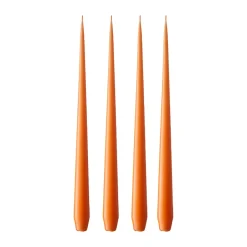 Hot Ester & erik 4 Velas mate, Mild orange 16, 32 cm Naranja