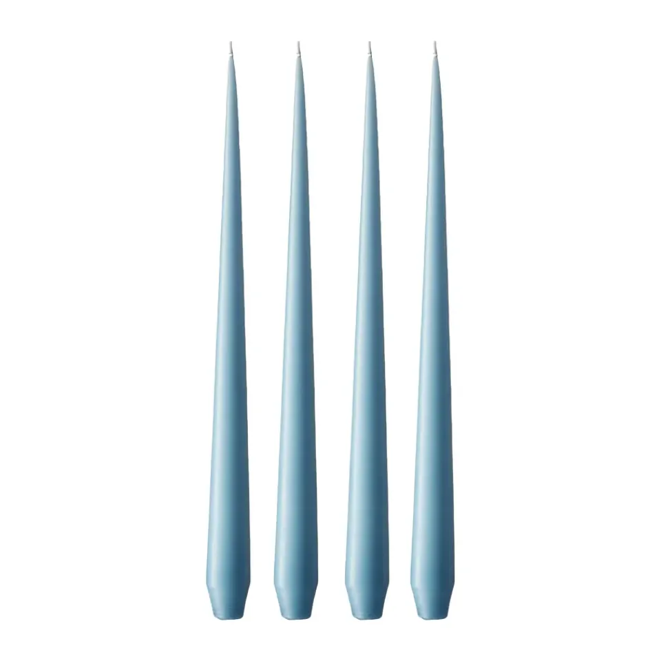 Hot Ester & erik 4 Velas mate, Moon blue 37, 32 cm Azul