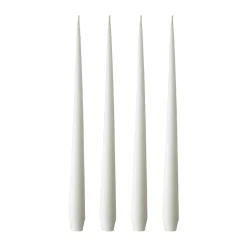 Hot Ester & erik 4 Velas mate, pure white, 42 cm Blanco
