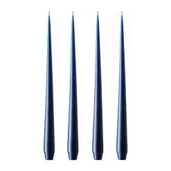 Hot Ester & erik 4 Velas mate, royal navy, 32 cm Azul