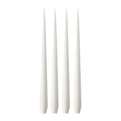 Hot Ester & erik 4 Velas mate, White ash 21, 32 cm Blanco