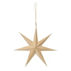 Best Broste Copenhagen Estrella de madera Venice Ø20 cm, Natural Beige