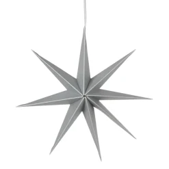 Outlet Broste Copenhagen Estrella de papel Star Ø50 cm, Silver Plateado