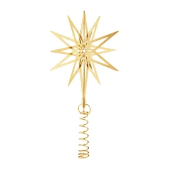 New Georg Jensen Estrella de árbol de Navidad Lyra 2025, Pequeño Color dorado