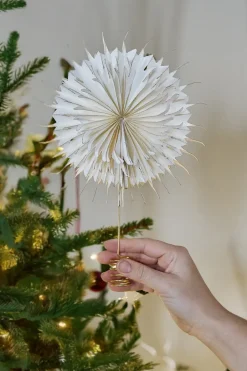 Discount Scandi Living Estrella para árbol Dusk, , Ø10 cm Blanco