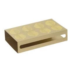 Best Pluto Design Estuche para cerillas Stig L Berså 6,8x12 cm, Dorado Color dorado