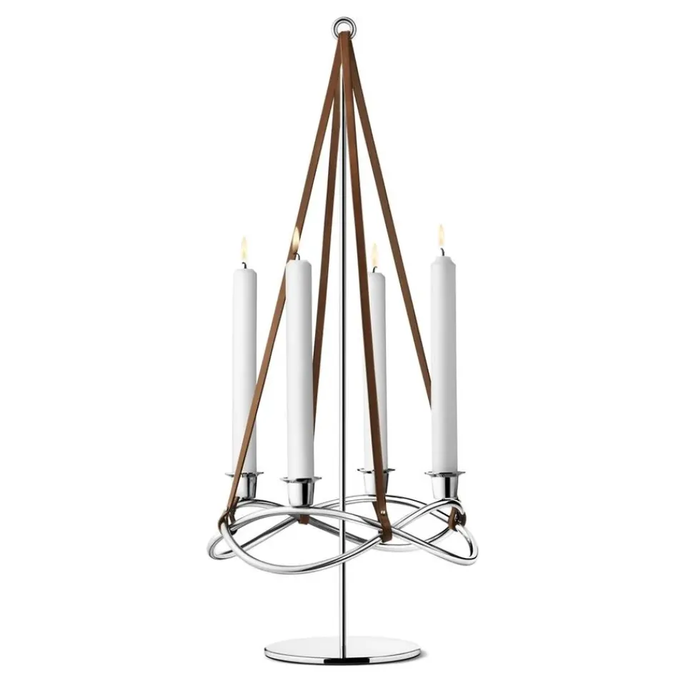 Outlet Georg Jensen Extensión para candelabro Season, brillante GrisPlateado