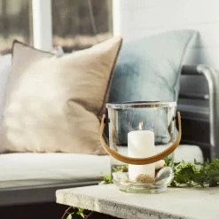 Best Sagaform Farolillo con asa Nature, roble BeigeTransparente