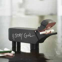 Outlet Kay Bojesen Denmark Figura Hipopótamo, Negro