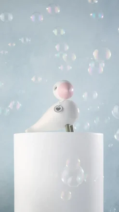 Sale Kay Bojesen Denmark Figura Kay Bojesen pájaro cantor Love, Blanco- Rosa