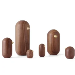 Online Normann Copenhagen Figura Little Bird nogal, 5 cm Marrón