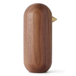 New Normann Copenhagen Figura Little Bird nogal, 13,5 cm Marrón