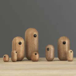 Discount Normann Copenhagen Figura Little Bird, roble, 10 cm Beige