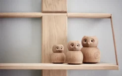 New Andersen Furniture Figura madera Andersen Owl Medium, Oak Marrón