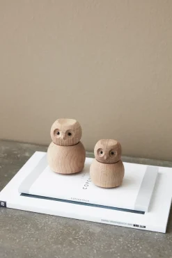 New Andersen Furniture Figura madera Andersen Owl Medium, Oak Marrón