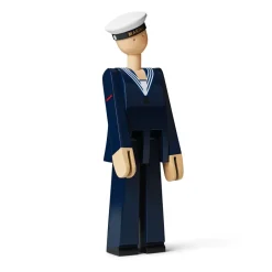 Clearance Kay Bojesen Denmark Figura madera Kay Bojesen marinero, azul AzulBlanco