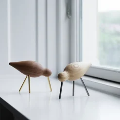 Sale Normann Copenhagen Figura Shorebird nogal-latón, mediana Marrón