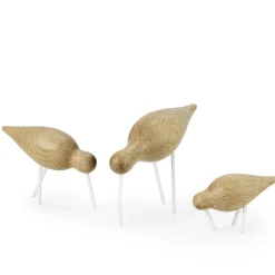Hot Normann Copenhagen Figura Shorebird roble-blanco, pequeña MarrónBlanco