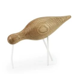 Discount Normann Copenhagen Figura Shorebird roble-blanco, grande MarrónBlanco