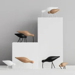 New Normann Copenhagen Figura Shorebird roble-blanco, mediana MarrónBlanco