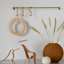 Hot Cooee Design Figura Woody Bird pequeña, Roble Marrón