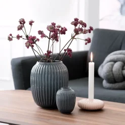 Discount Kähler Florero Hammershøi mediano, antracita Gris
