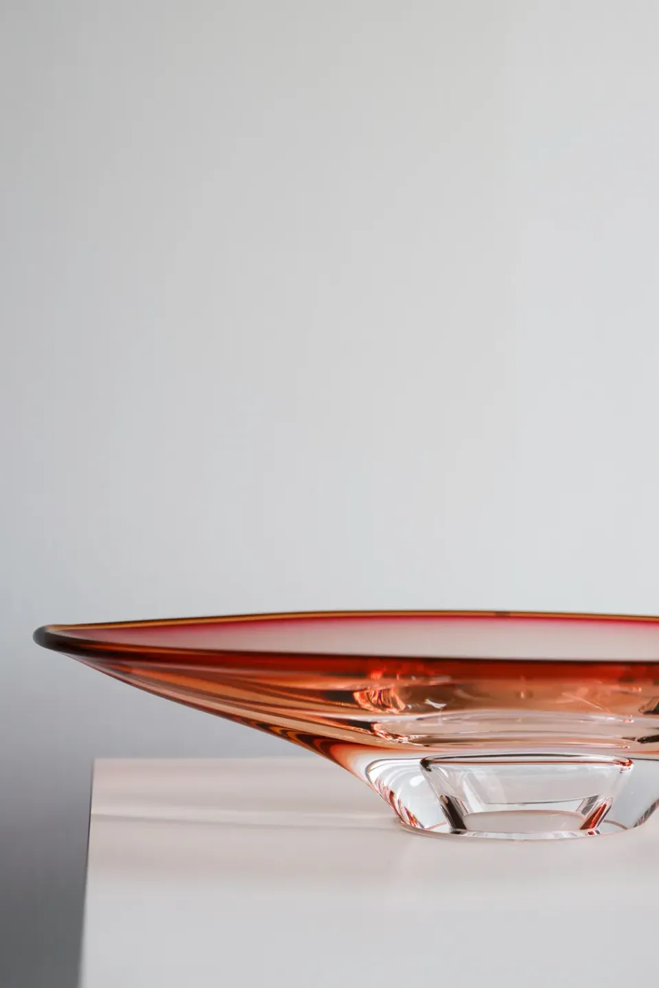 Best Kosta Boda Fuente de servir Vision Ø52,5 cm, Rosa-ámbar RosaNaranja